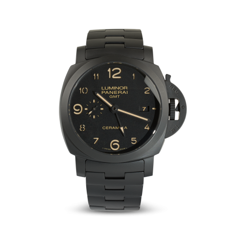 Certified Pre-Owned Luminor 1950 3 Days GMT Automatic Tuttonero 44 mm