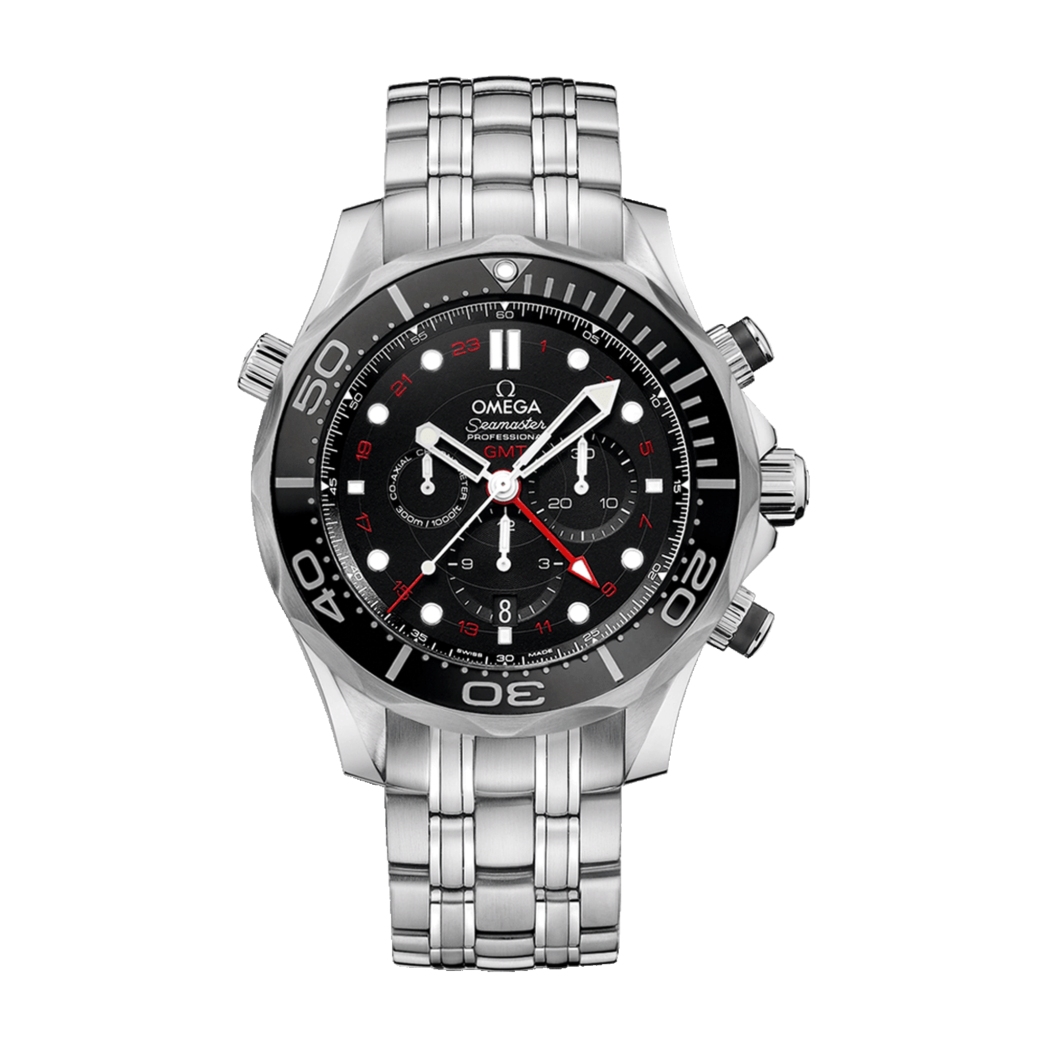 Seamaster Diver 300m Co‑Axial Chronometer GMT Chronograph 44 mm - Front