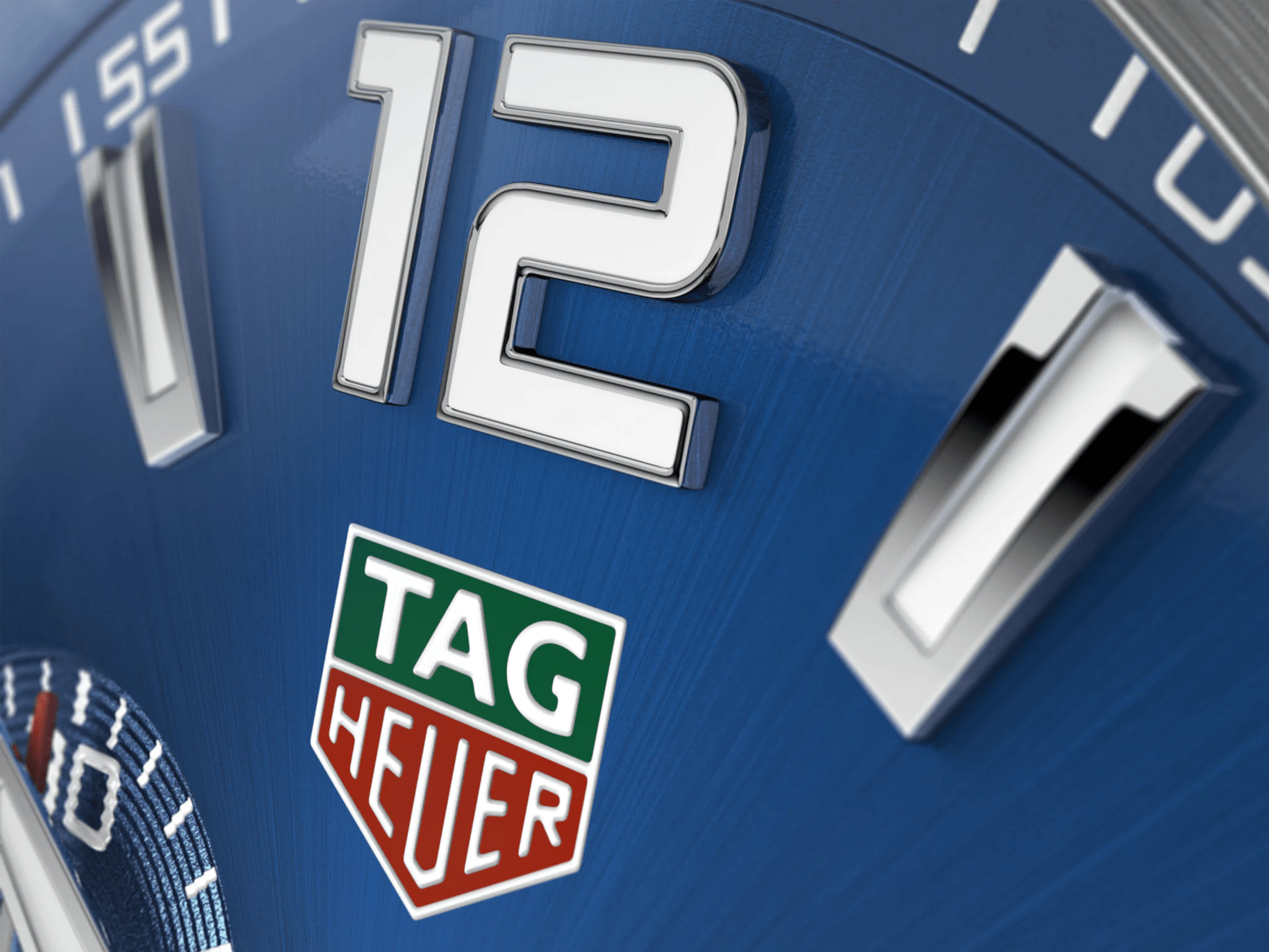 TAG Heuer Formula 1 Quarz-Chronograph 43 mm – Einsicht Zifferblatt